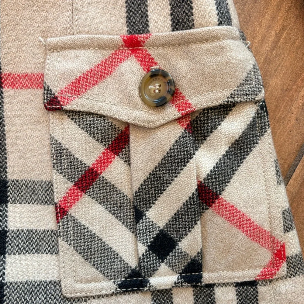 Burberry wool blend girls coat 12